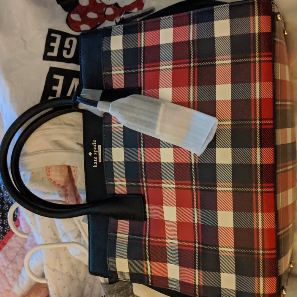 Kate Spade plaid satchel.